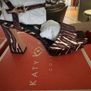 Katy Perry Collections Animal Print Platform Heels